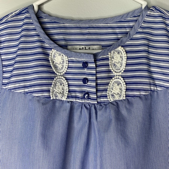 Blue striped Tibi Dress. - Picture 3 of 5